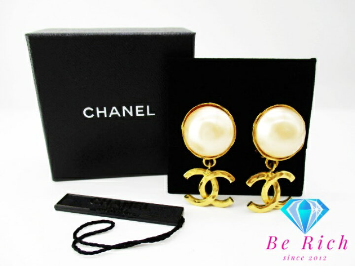 楽天市場】美品 シャネル CHANEL フェイク パール 付 ココマーク 
