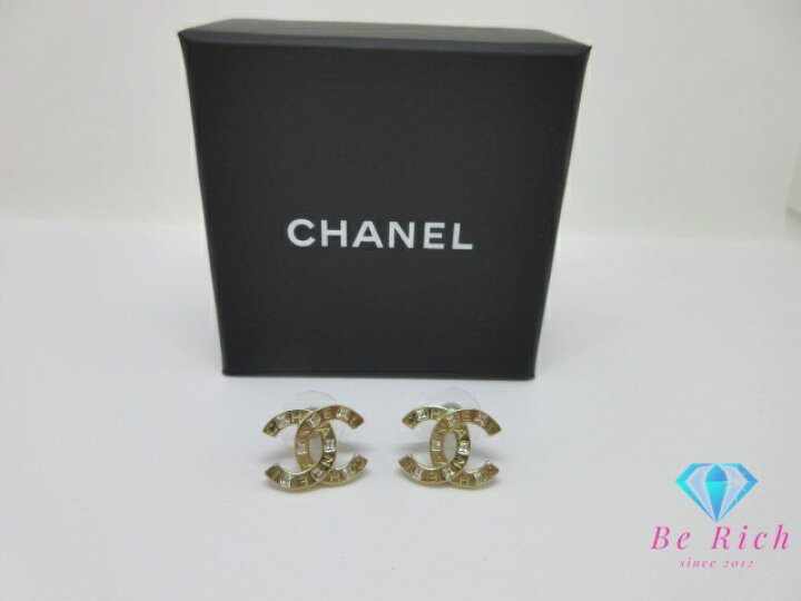 楽天市場】シャネル CHANEL ココマーク ラインストーン 付 スタッド 