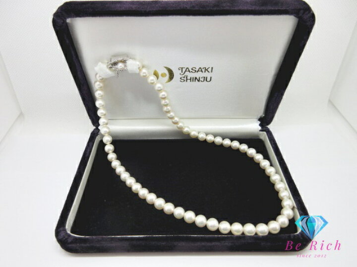 楽天市場】田崎真珠 TASAKI パール 真珠 7mm 珠 デザイン ネックレス 