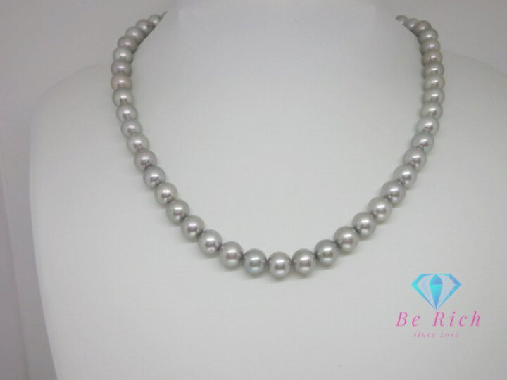 楽天市場】田崎真珠 TASAKI パール 真珠 6 - 8mm 珠 ネックレス グレー 