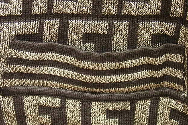 楽天市場】フェンディ FENDI ズッカ柄 ニット ベスト サイズ 40 グレー  