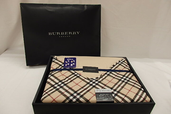 楽天市場】未使用品 バーバリー BURBERRY 西川産業 羽毛  