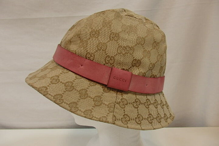 楽天市場】グッチ GUCCI GG キャンバス ハット 帽子 030367 ベージュ 