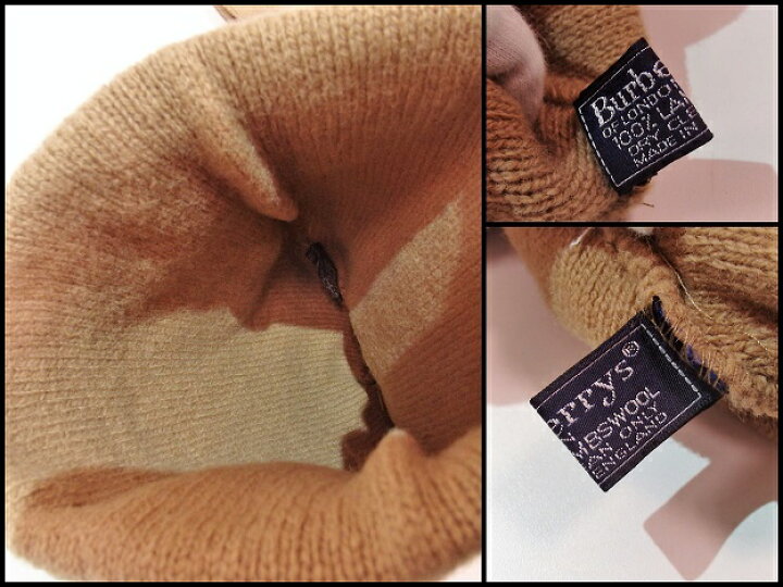楽天市場】バーバリー BURBERRY キッズ 子供 用 ニット帽 手袋 セット 