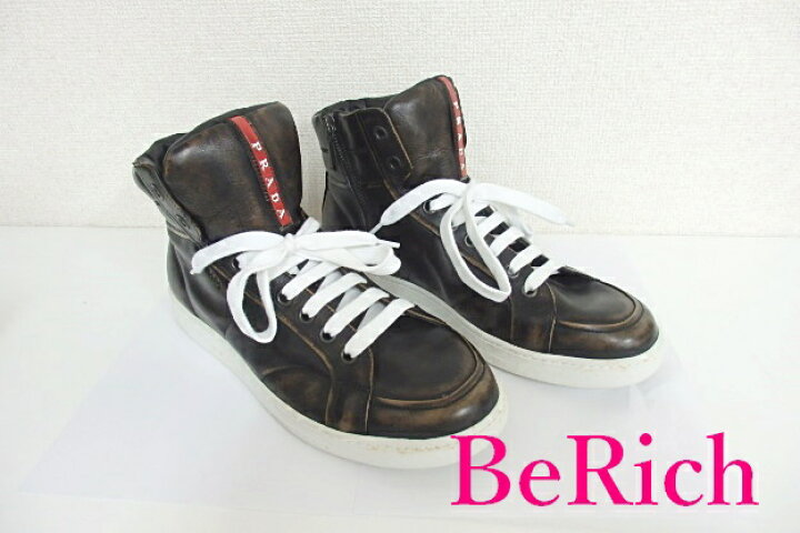 楽天市場】プラダ スポーツ PRADA SPORT ハイカット スニーカー 4T2596 