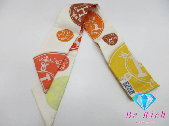 楽天市場】美品 エルメス HERMES ツイリー スカーフ EX-Libris エクス  