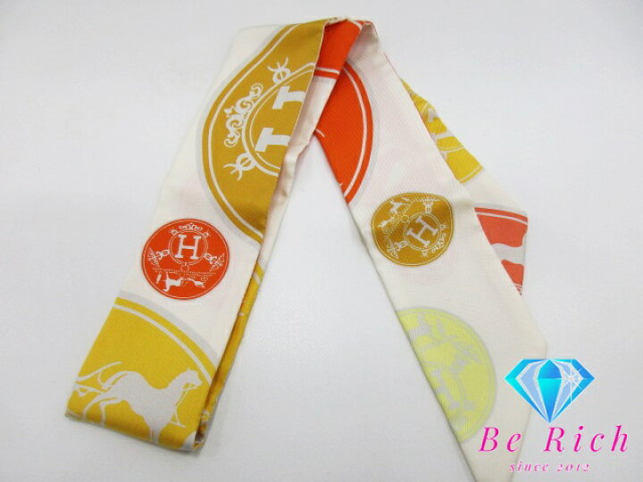 楽天市場】美品 エルメス HERMES ツイリー スカーフ EX-Libris エクス 