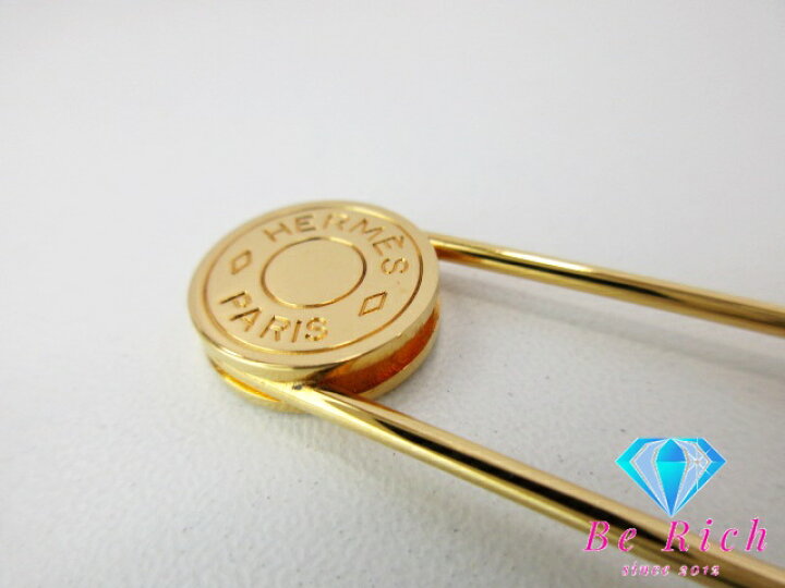 楽天市場】エルメス HERMES セリエ キルトピン ブローチ ゴールド 