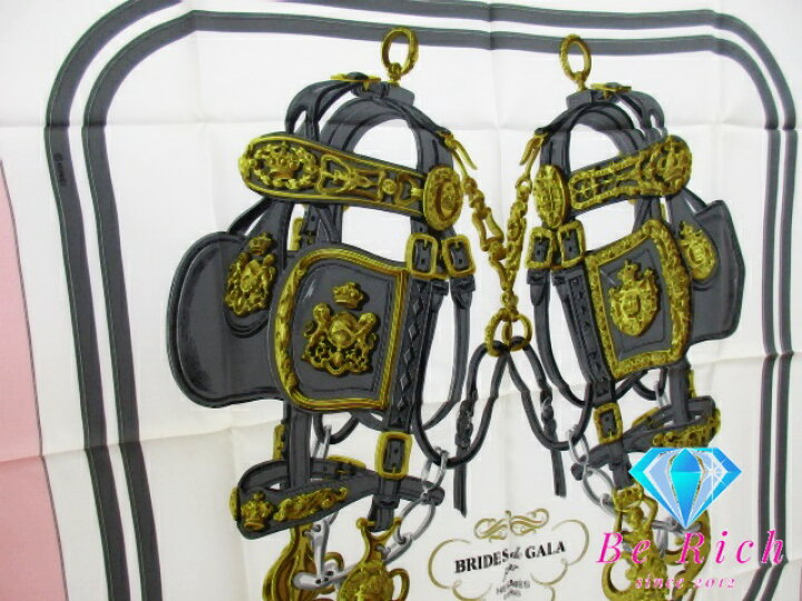 楽天市場】美品 エルメス HERMES カレ 90 スカーフ BRIDES de GALA 