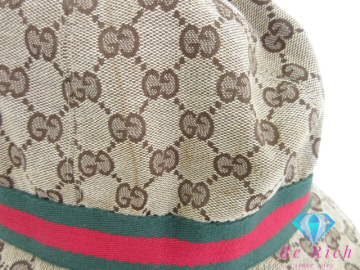 楽天市場】グッチ GUCCI シェリー ライン バケット ハット XL サイズ 