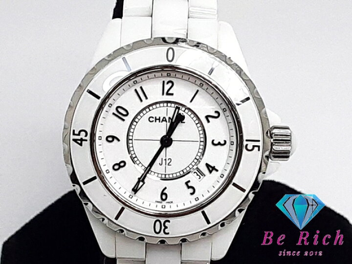 楽天市場】シャネル CHANEL J12 33MM レディース 腕時計 デイト H0968  