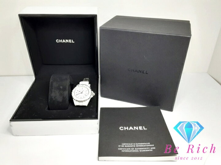 楽天市場】シャネル CHANEL J12 33MM レディース 腕時計 デイト H0968 