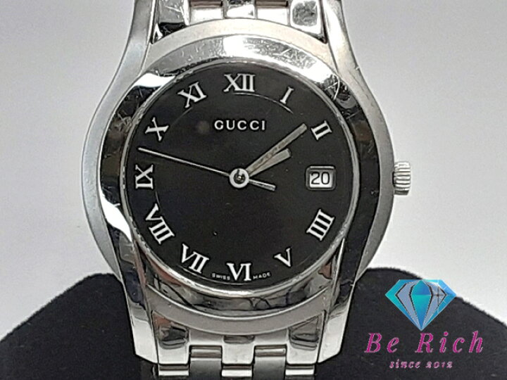 楽天市場】グッチ GUCCI Gクラス メンズ 腕時計 デイト 5500M 黒  