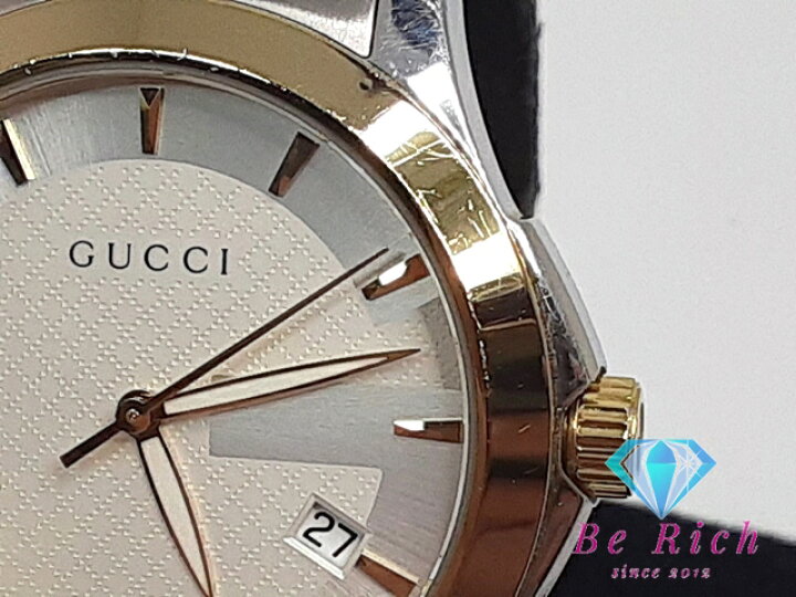 楽天市場】グッチ GUCCI Gタイムレス メンズ 腕時計 デイト YA126409 