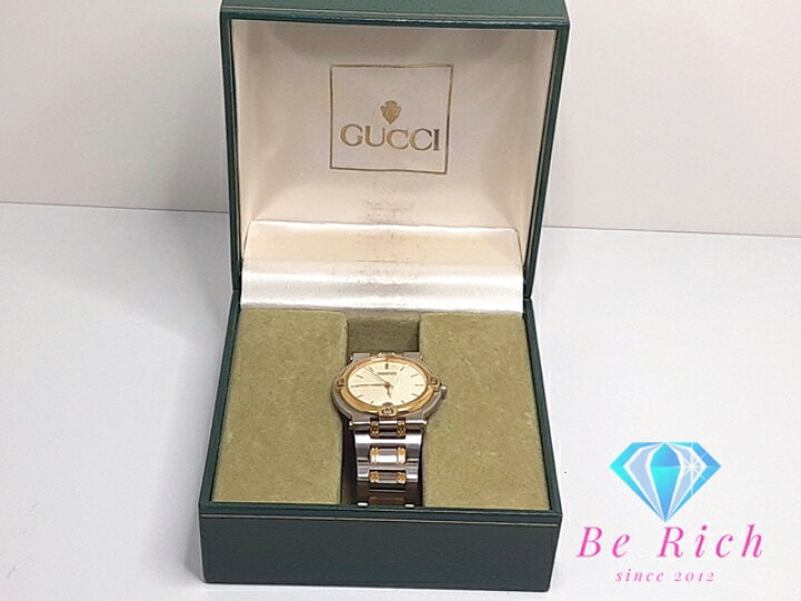 楽天市場】グッチ GUCCI メンズ 腕時計 デイト 9000 M 黒 アイボリー 