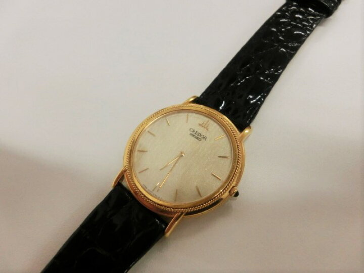楽天市場】美品 セイコー クレドール 5A74-0440 K18 750 イエロー 