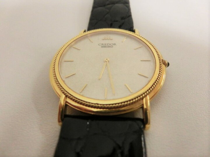 楽天市場】美品 セイコー クレドール 5A74-0440 K18 750 イエロー 