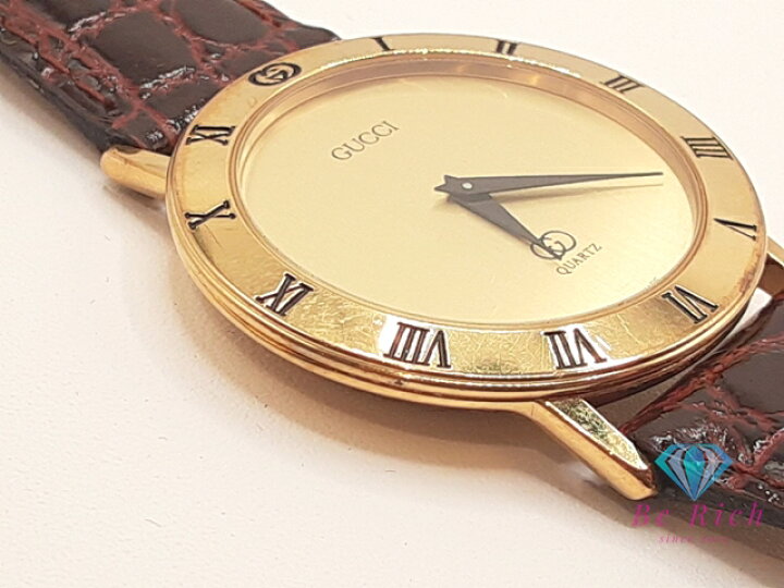 楽天市場】グッチ GUCCI メンズ 腕時計 3001M ゴールド ブラウン 茶 SS 