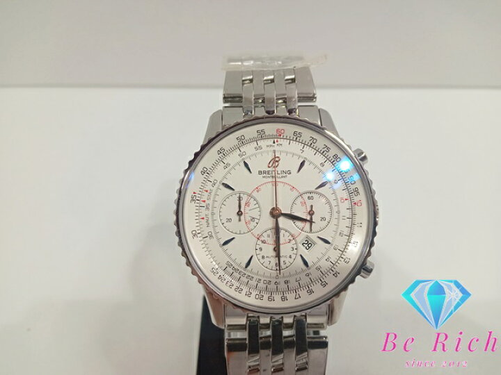 楽天市場】美品 ブライトリング BREITLING ナビタイマー モンブリラン  