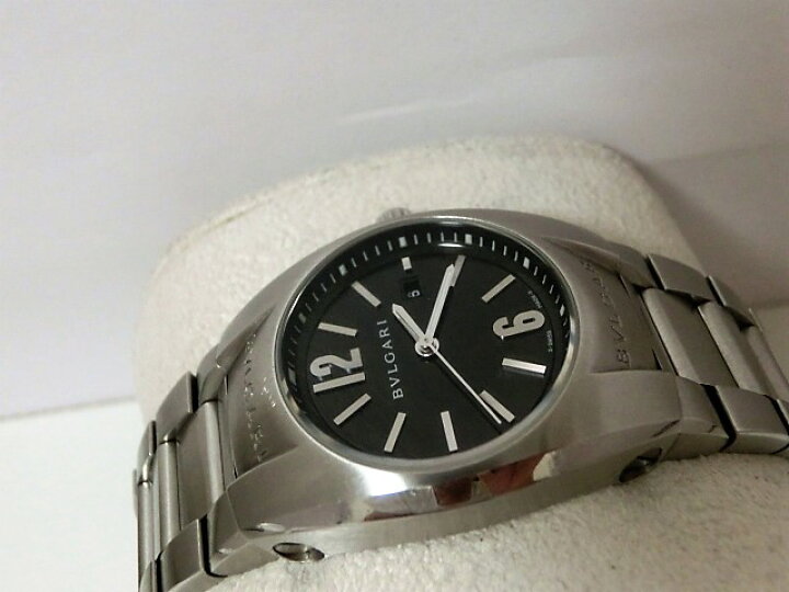 楽天市場】美品 ブルガリ エルゴン EG30S ブラック文字盤 レディース  