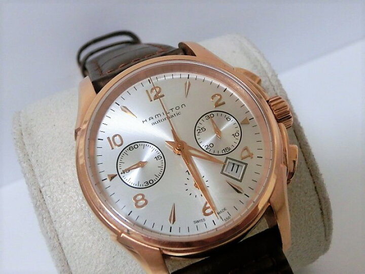 楽天市場】美品 ハミルトン H32646555 ジャズマスター クロノグラフ 