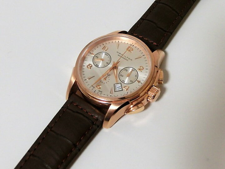 楽天市場】美品 ハミルトン H32646555 ジャズマスター クロノグラフ 