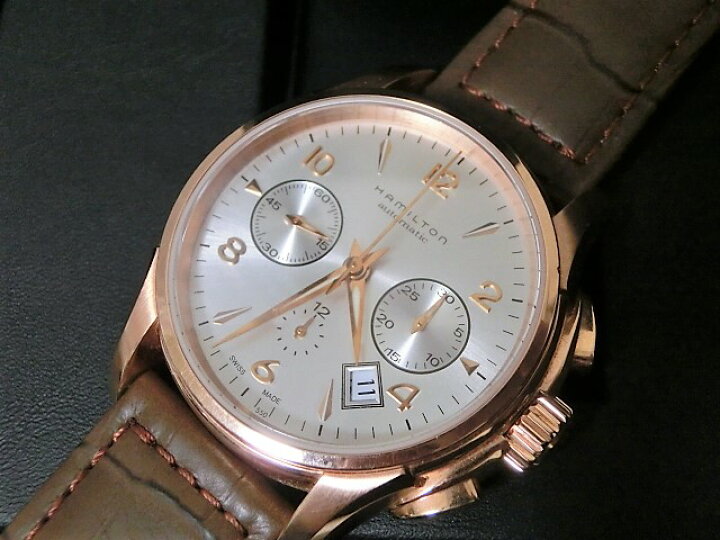 楽天市場】美品 ハミルトン H32646555 ジャズマスター クロノグラフ 