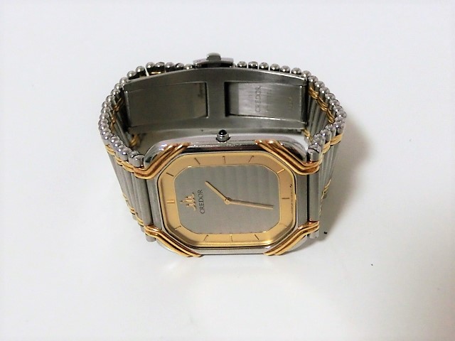 楽天市場】セイコー クレドール 2F70-5480 メンズ 腕時計 SS/K18YG