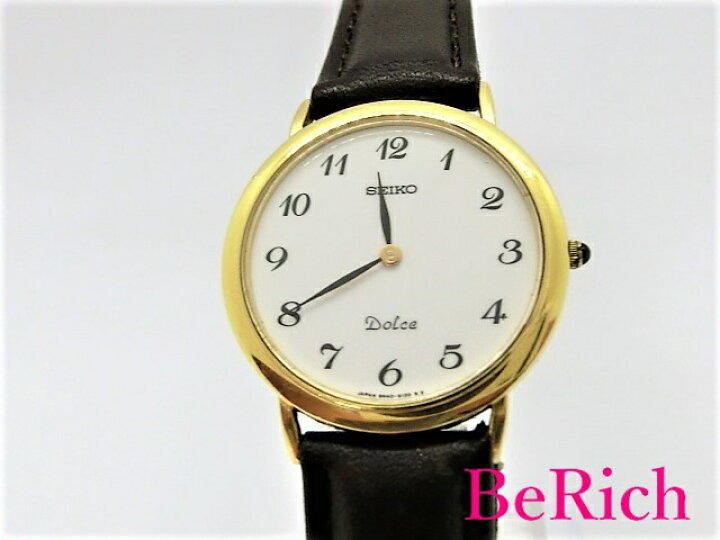 楽天市場】セイコー ドルチェ 8N40-6080 ボーイズ 腕時計 K18YG 750  