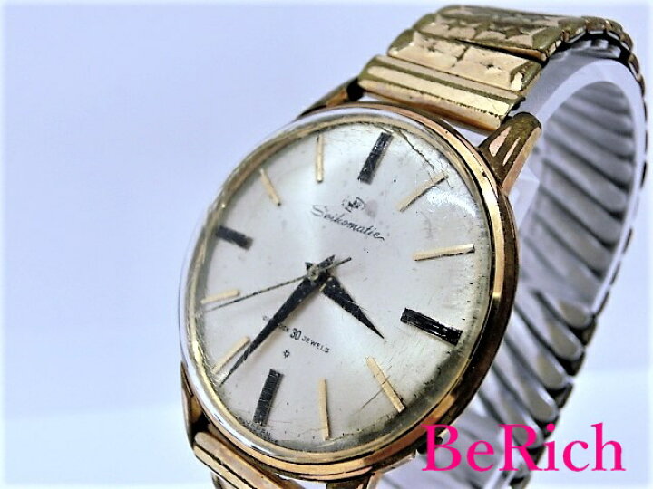 美品・精度良好】SEIKO 吸い上げ セイコーマチック スリムデイト 