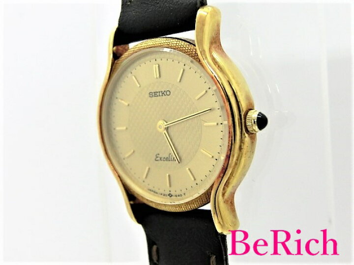 楽天市場】セイコー エクセリーヌ 1F20-0D90 金無垢 K18YG レディース  