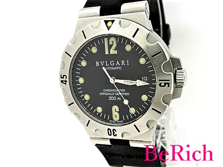 BVLGARI ブルガリ ディアゴノ スクーバ GMT SD38SGMT デイト 200m防水  