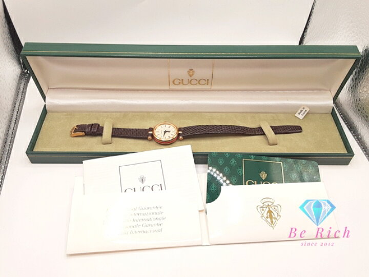 楽天市場】グッチ GUCCI レディース 腕時計 アイボリー ブラウン 茶 SS 