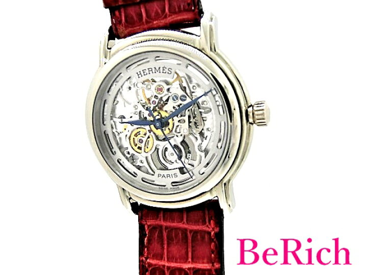 楽天市場 エルメス セザム Sm1 790 K18wg 750 スケルトン メンズ 腕時計 自動巻き At レザー Hermes 中古 送料無料 Mk2355 Berich 楽天市場支店