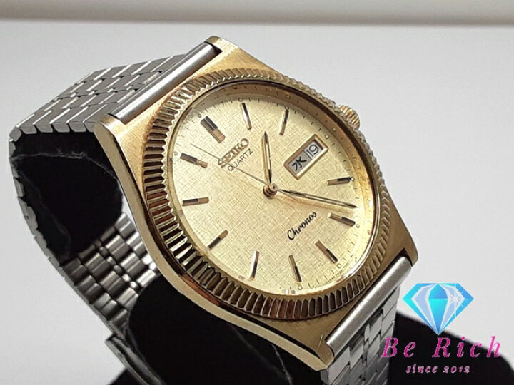 SEIKO CHRONOS 7433 クォーツ腕時計メンズ Seiko quartz chronos 7433-5010