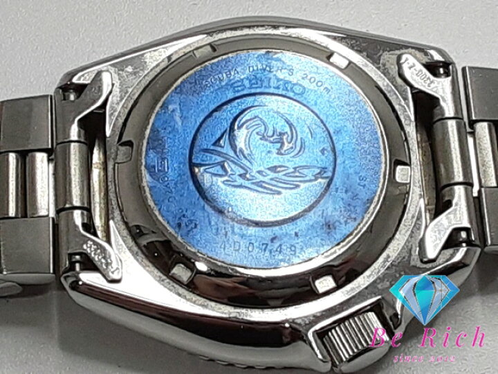 楽天市場】美品 セイコー SEIKO ダイバー ブラック バレット 7S26-02K0 