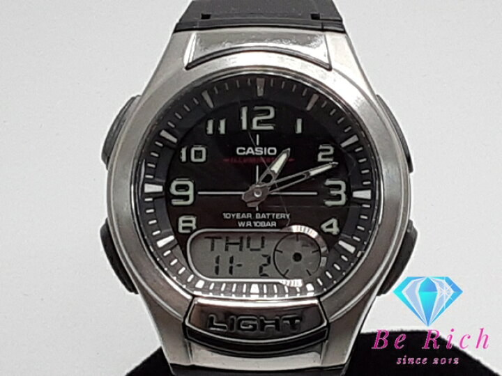 楽天市場】カシオ CASIO メンズ 腕時計 スタンダード アナデジ AQ-180W 