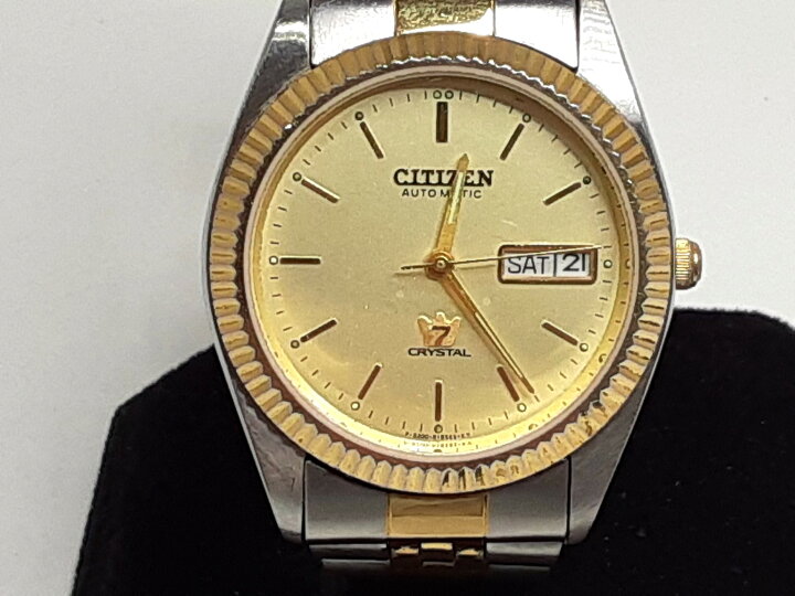 楽天市場】シチズン CITIZEN クリスタル セブン 自動巻き メンズ 