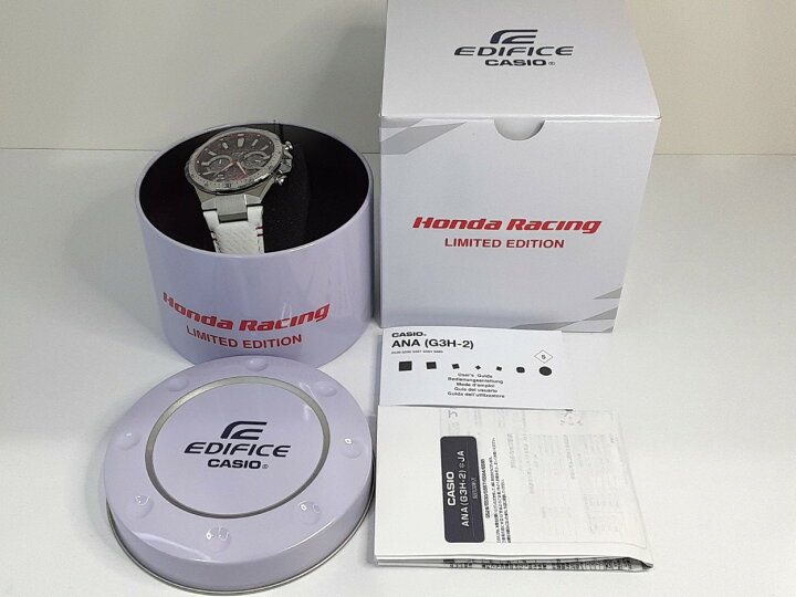 楽天市場】美品 カシオ CASIO エディフィス ホンダ レーシング コラボ 