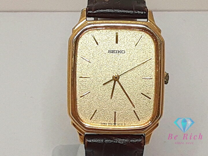 楽天市場】セイコー SEIKO メンズ 腕時計 5P31-5D8A スクエア ゴールド 