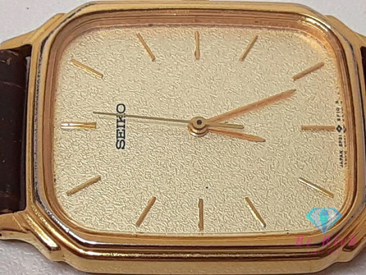 楽天市場】セイコー SEIKO メンズ 腕時計 5P31-5D8A スクエア ゴールド 
