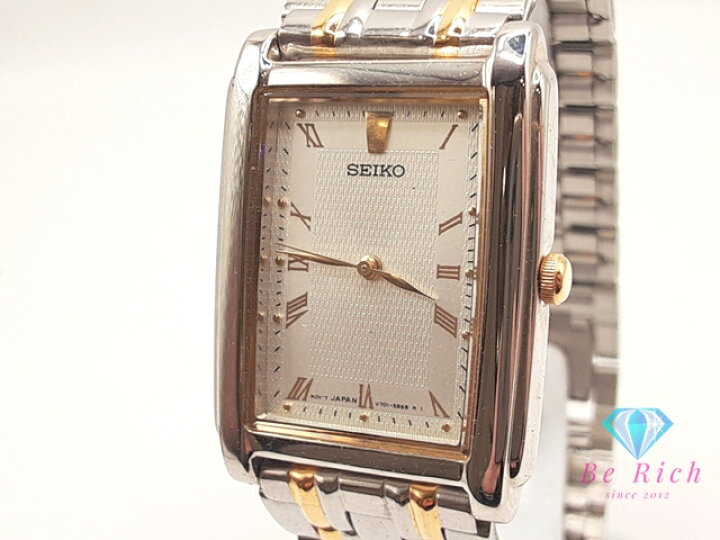 中古】セイコー SEIKO 腕時計 ウォッチ クォーツ スクエア ロゴ  