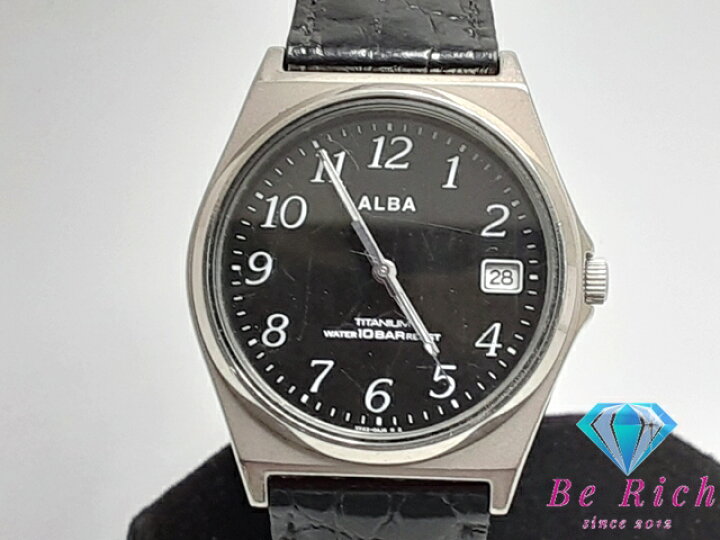 楽天市場】セイコー SEIKO アルバ メンズ 腕時計 デイト VX42-0AE0 黒 