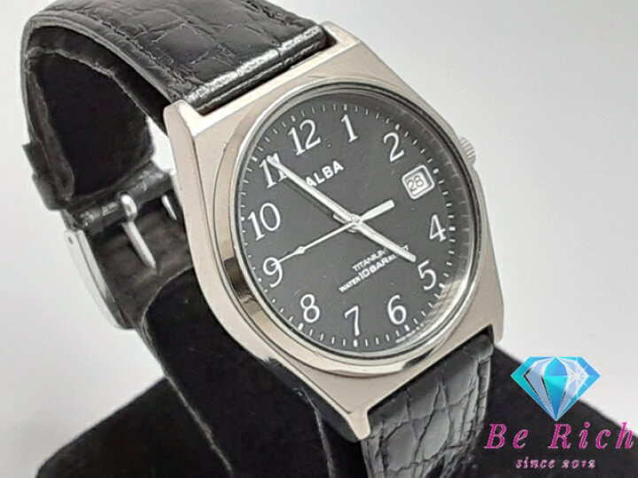 楽天市場】セイコー SEIKO アルバ メンズ 腕時計 デイト VX42-0AE0 黒 