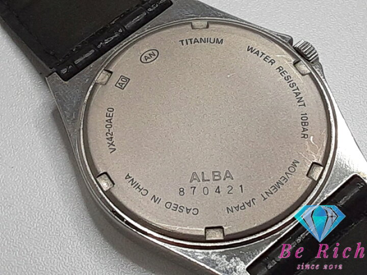 楽天市場】セイコー SEIKO アルバ メンズ 腕時計 デイト VX42-0AE0 黒 