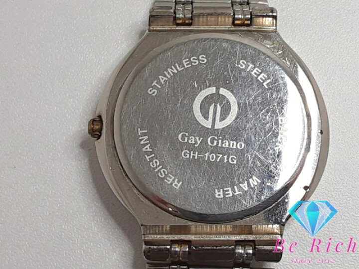 楽天市場】Gay Giano ゲイ ジアーノ メンズ 腕時計 デイト GH-1071G 