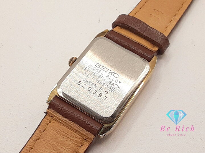 楽天市場】セイコー SEIKO レディース 腕時計 7321-5650 スクエア 