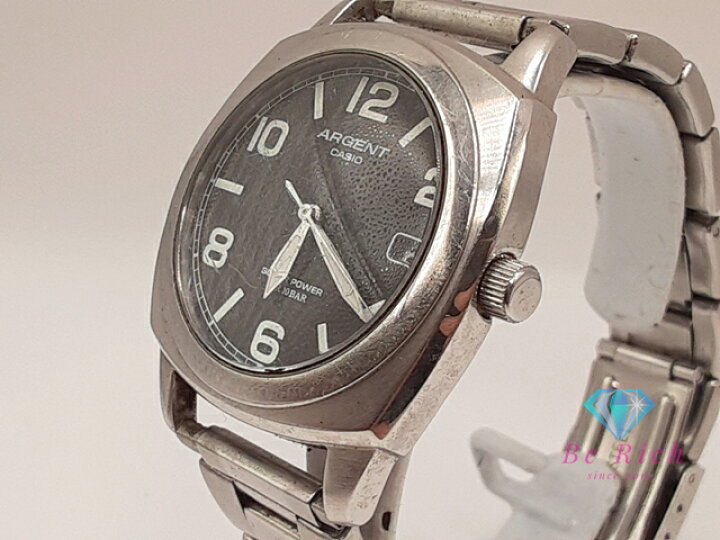 楽天市場】カシオ CASIO エージェント ARGENT 電波 ソーラー デイト 