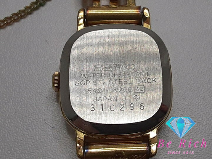 楽天市場】セイコー SEIKO レディース 腕時計 5421-5200 ゴールド SS 