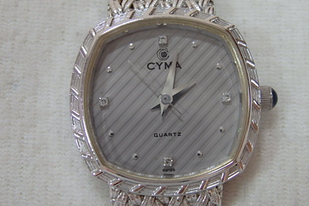 楽天市場】CYMA シーマ レディース 腕時計 E616 4Pダイヤ シルバー 
